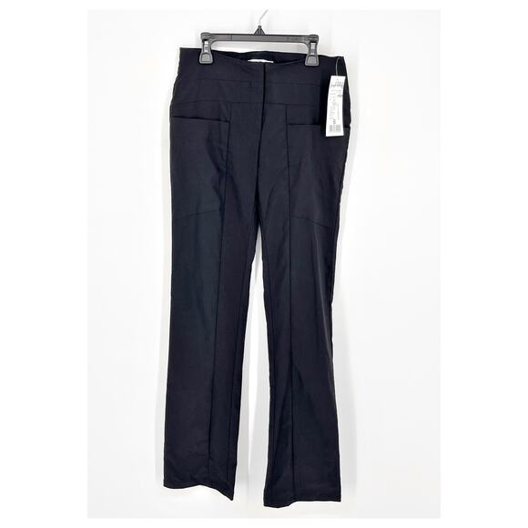 Joseph Ribkoff Dress Pants NEW Womens Sz 6 Black Beltless Flared Lightweight - Picture 1 of 7